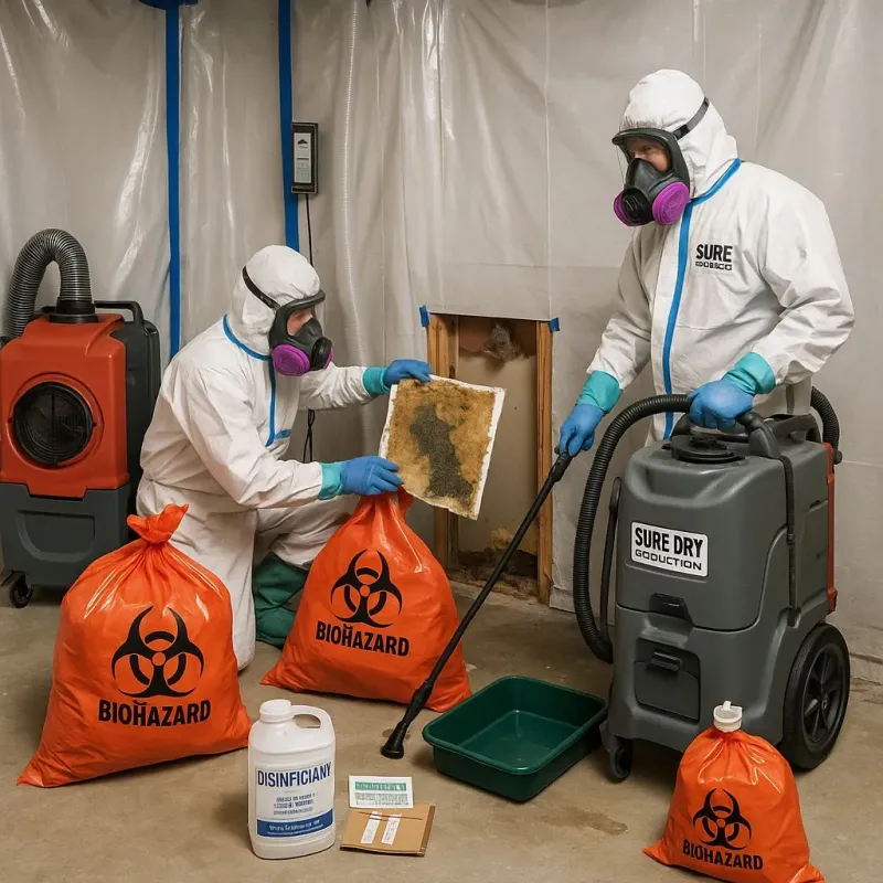 Contaminated Water Handling Protocols process in North Fork Village, OH
