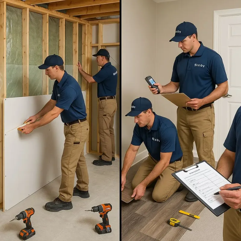 Repairs and Reconstruction process in North Fork Village, OH